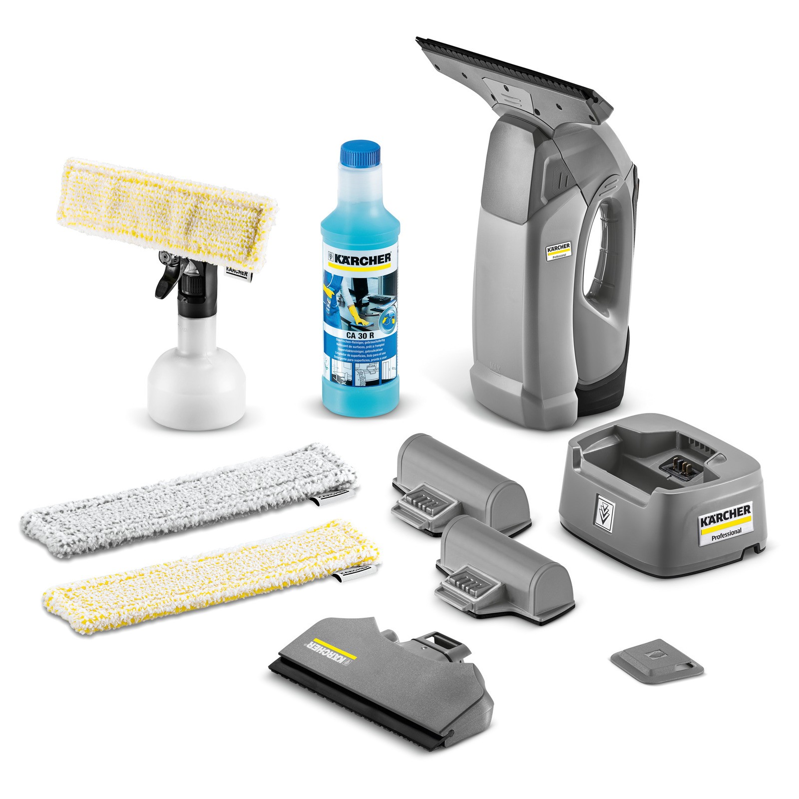 105m² Superficie di Pulizia Efficace Leggero Ugello Commutabile Aspiragocce per Finestra 280mm Ampiezza di Lavoro Silenzioso e Efficente Lavavetri Elettrico Flacone Spray 